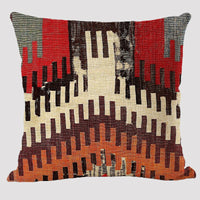 HKM-171923 Bohemian Ethnic Style Linen Pillowcase - 45x45cm Design