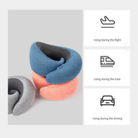HKM-171987 Memory Foam U-Shaped Travel Pillow for Neck Support and Comfort