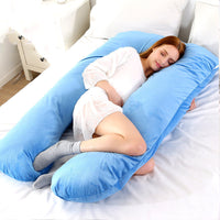 HKM-172243 U-Shaped Side Sleeping Pillow with Removable Cover and Adjustable Legs, 130*70cm, Available in Multiple Colors