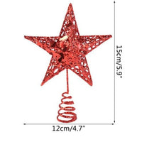HKM-172307 Star Decoration for Festivals and Christmas - Iron, Gold/Silver/Red, 15/20/25CM