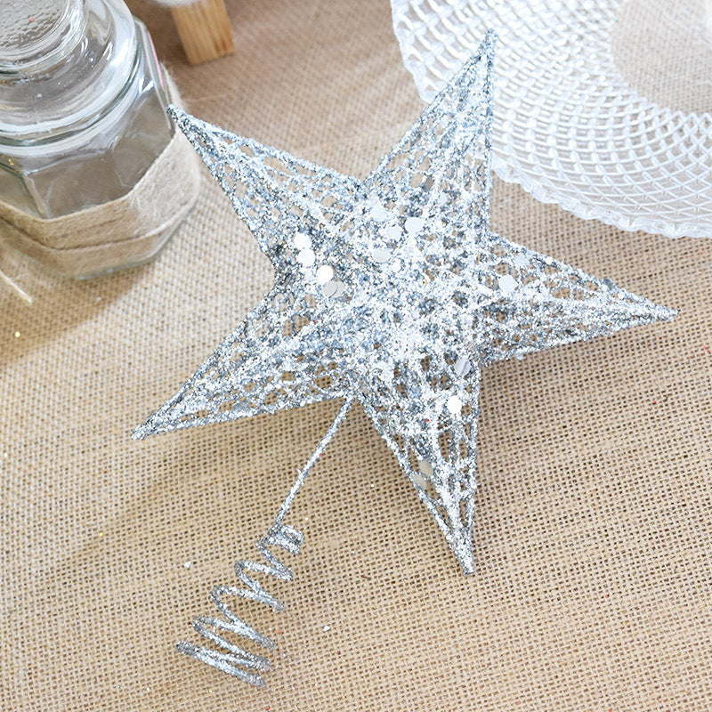 HKM-172307 Star Decoration for Festivals and Christmas - Iron, Gold/Silver/Red, 15/20/25CM