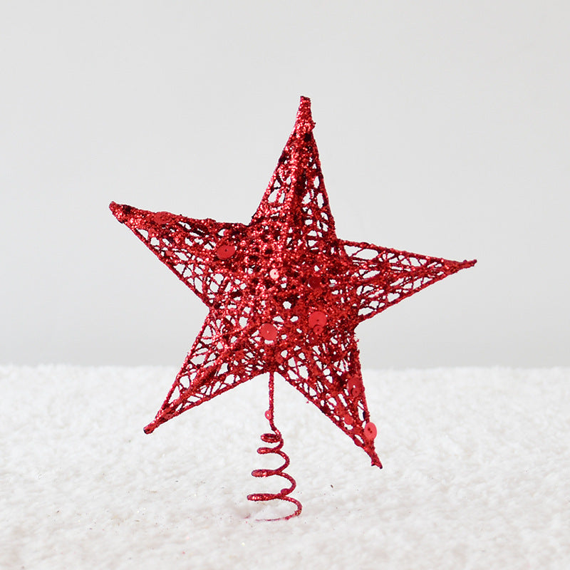 HKM-172307 Star Decoration for Festivals and Christmas - Iron, Gold/Silver/Red, 15/20/25CM