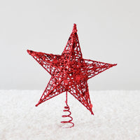 HKM-172307 Star Decoration for Festivals and Christmas - Iron, Gold/Silver/Red, 15/20/25CM