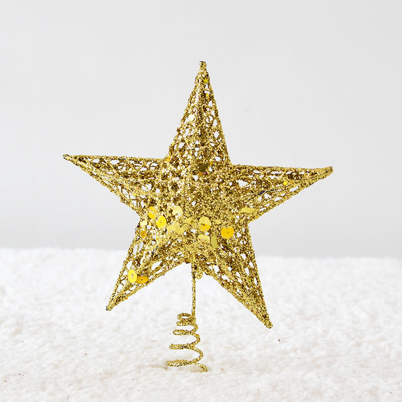 HKM-172307 Star Decoration for Festivals and Christmas - Iron, Gold/Silver/Red, 15/20/25CM