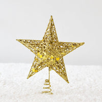 HKM-172307 Star Decoration for Festivals and Christmas - Iron, Gold/Silver/Red, 15/20/25CM
