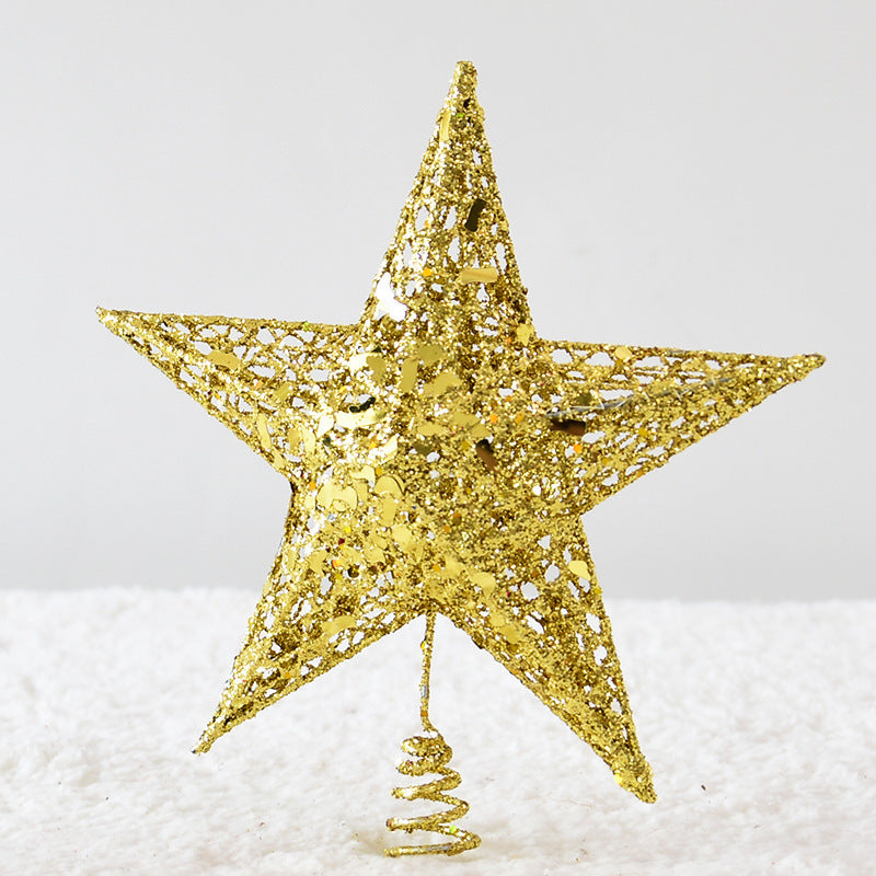 HKM-172307 Star Decoration for Festivals and Christmas - Iron, Gold/Silver/Red, 15/20/25CM