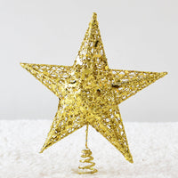 HKM-172307 Star Decoration for Festivals and Christmas - Iron, Gold/Silver/Red, 15/20/25CM