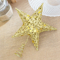 HKM-172307 Star Decoration for Festivals and Christmas - Iron, Gold/Silver/Red, 15/20/25CM