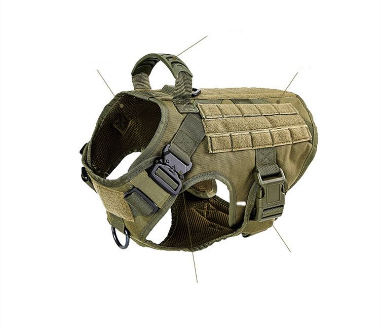 HKM-172307 Tactical Vest for Medium to Large Dogs - Durable Nylon, Unisex Design, Multiple Colors Available