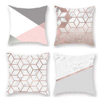 HKM-172371 Double Happiness Printed Polyester Car Pillow Case, Modern Simplicity, 45x45cm, Includes 1 or 4 Pillowcases