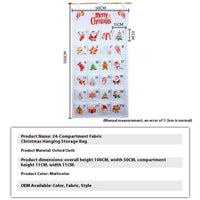 HKM-172499 Christmas Wall-Mounted Storage Bag for Hanging Décor - Versatile Oxford Cloth Design