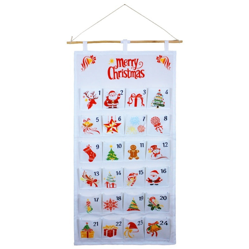 HKM-172499 Christmas Wall-Mounted Storage Bag for Hanging Décor - Versatile Oxford Cloth Design