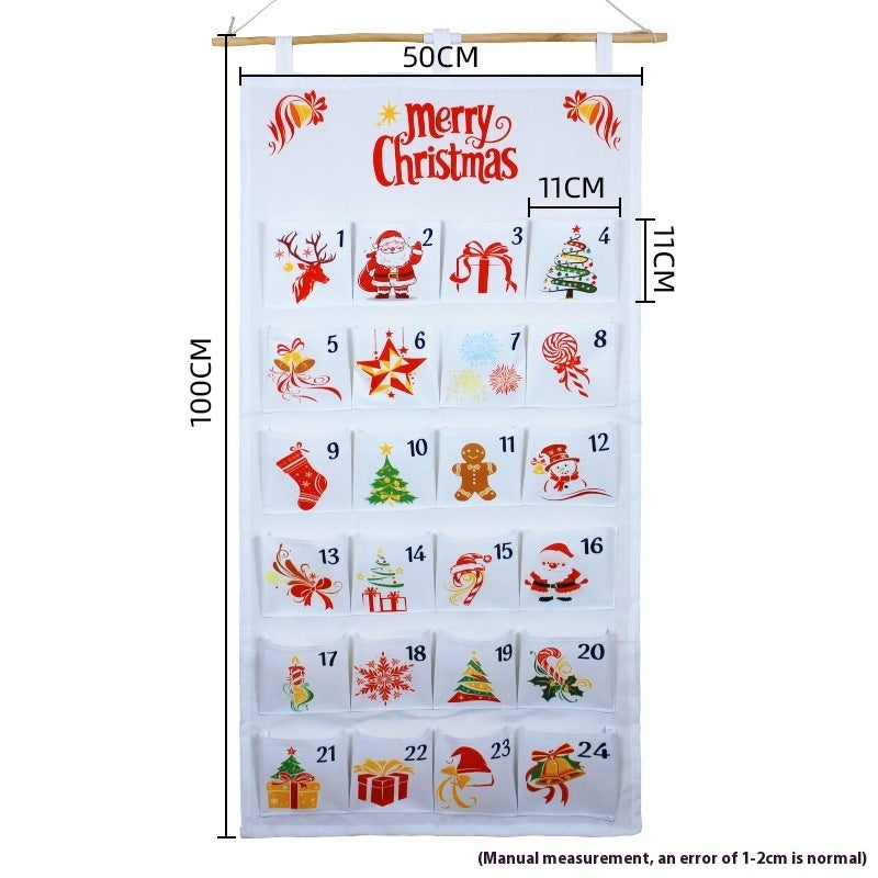 HKM-172499 Christmas Wall-Mounted Storage Bag for Hanging Décor - Versatile Oxford Cloth Design