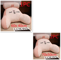 HKM-172499 Ergonomic Triangle Reading Cushion with Detachable Cover and Soft Support for Back and Lumbar