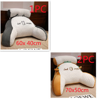 HKM-172499 Ergonomic Triangle Reading Cushion with Detachable Cover and Soft Support for Back and Lumbar