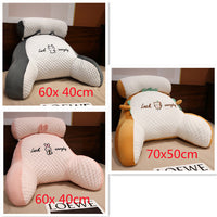 HKM-172499 Ergonomic Triangle Reading Cushion with Detachable Cover and Soft Support for Back and Lumbar