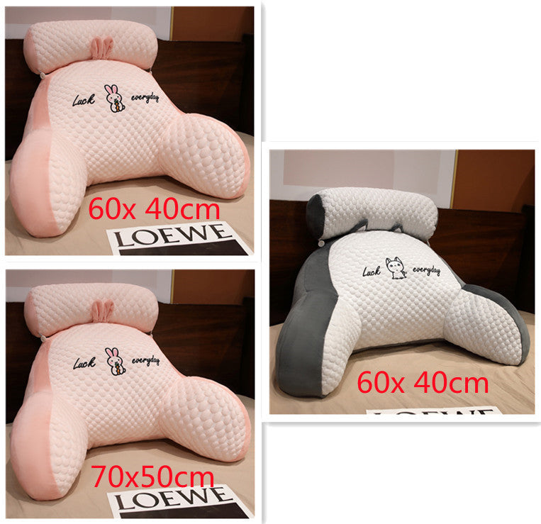 HKM-172499 Ergonomic Triangle Reading Cushion with Detachable Cover and Soft Support for Back and Lumbar