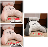 HKM-172499 Ergonomic Triangle Reading Cushion with Detachable Cover and Soft Support for Back and Lumbar