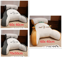 HKM-172499 Ergonomic Triangle Reading Cushion with Detachable Cover and Soft Support for Back and Lumbar