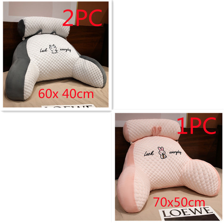 HKM-172499 Ergonomic Triangle Reading Cushion with Detachable Cover and Soft Support for Back and Lumbar