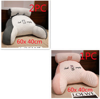 HKM-172499 Ergonomic Triangle Reading Cushion with Detachable Cover and Soft Support for Back and Lumbar