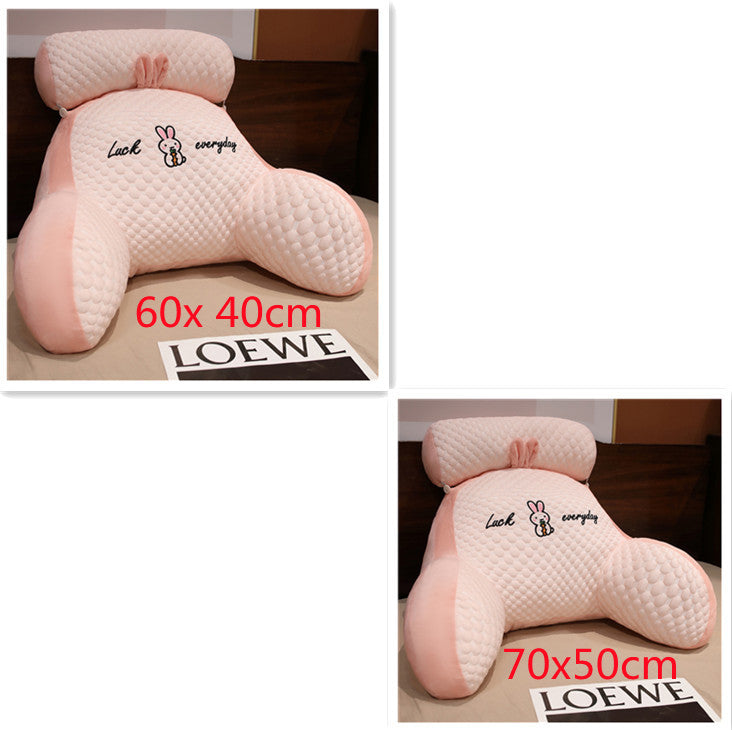 HKM-172499 Ergonomic Triangle Reading Cushion with Detachable Cover and Soft Support for Back and Lumbar