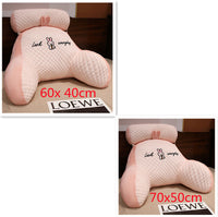 HKM-172499 Ergonomic Triangle Reading Cushion with Detachable Cover and Soft Support for Back and Lumbar