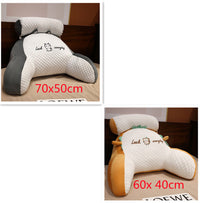 HKM-172499 Ergonomic Triangle Reading Cushion with Detachable Cover and Soft Support for Back and Lumbar