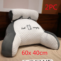 HKM-172499 Ergonomic Triangle Reading Cushion with Detachable Cover and Soft Support for Back and Lumbar