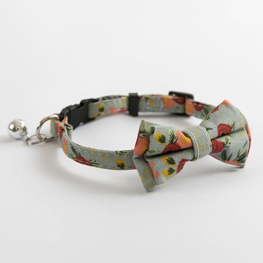 HKM-172563 Adjustable Blue Cat Collar with Safety Buckle and Bell