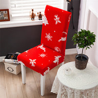 HKM-172755 Chinese Classical Floral Stretch Chair Cover - Fits Chair Backs 46-55cm, Polyester & Spandex, Perfect for Any Room