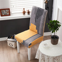 HKM-172755 Chinese Classical Floral Stretch Chair Cover - Fits Chair Backs 46-55cm, Polyester & Spandex, Perfect for Any Room