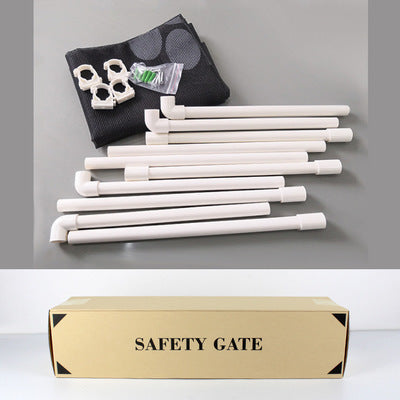 HKM-172883 Pet Safety Isolation Net - Portable Dog Gate Fence for Indoor and Outdoor Use, Easy Assembly, Ideal for Doorways and Stairs