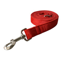 HKM-172883 Red Flannel Dog Harness with Gold Buckle - Adjustable Chest Strap for Small to Extra Large Dogs