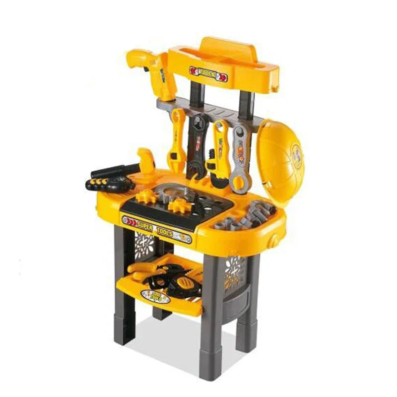 KTX-172947 Children's Plastic Workshop Tool Set for Pretend Play - Multifunctional Mechanic Bench Toy