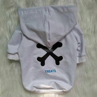 HKM-172947 Cozy Cotton Pet Sweatshirt for Dogs and Cats in Black and White