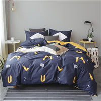HKM-173011 100% Cotton Reactive Print Bedding Set - Available in Multiple Sizes