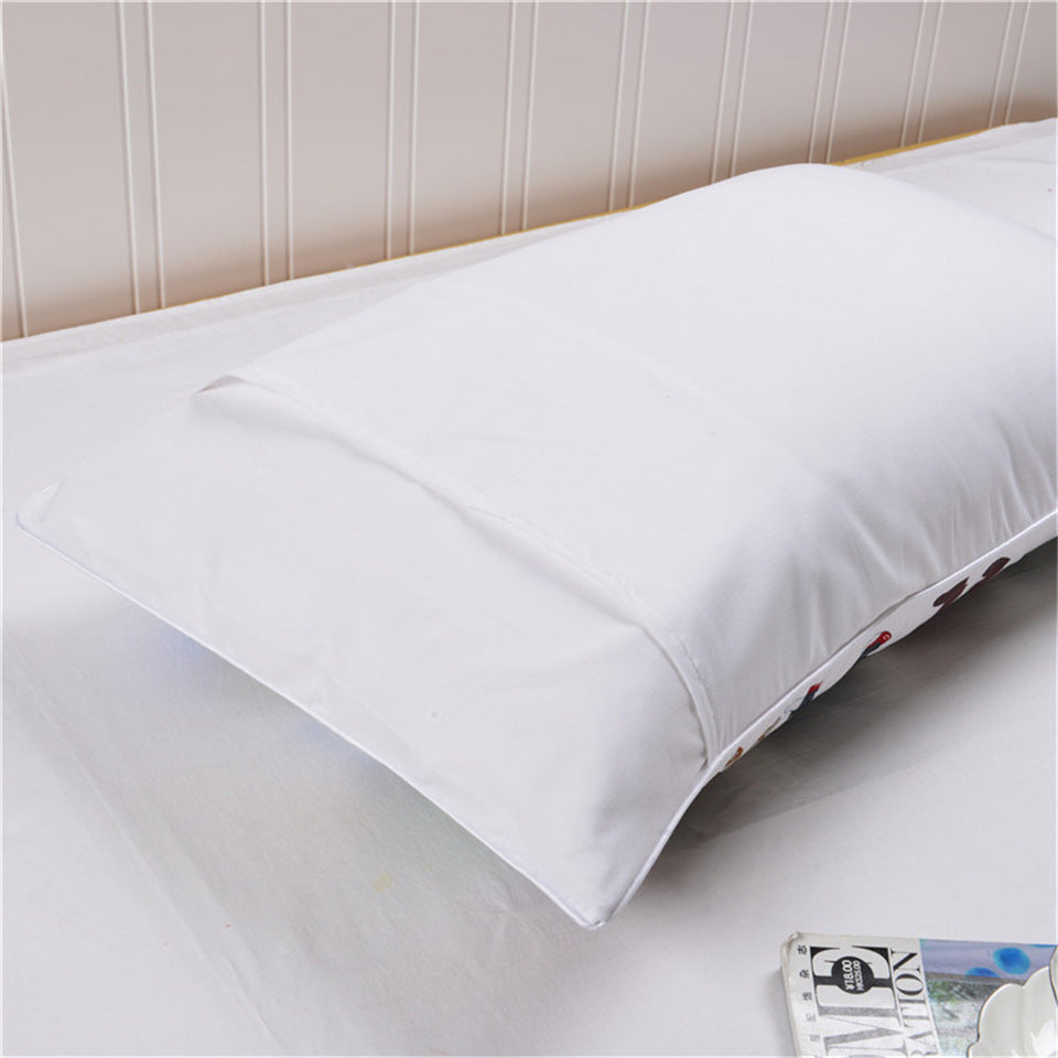 HKM-173011 Couple Pillowcase with Love Letters Bat Print - Modern Polyester, 50cm x 75cm