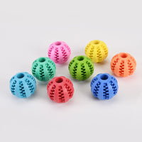 HKM-173139 Pink Rubber Pet Dog Toy for Self-Relief and Molars, Small Size (5cm Diameter)