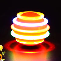 HKM-173267 Halloween Spinning Top Toy Set with Light and Music - 12 Assorted Rotating Toys for Kids