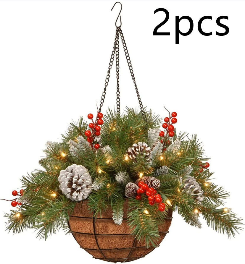 HKM-173459 Candy-Themed Christmas Door Hanging Decoration with Various Wreaths and Ornaments