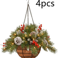 HKM-173459 Candy-Themed Christmas Door Hanging Decoration with Various Wreaths and Ornaments