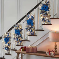 HKM-173459 Candy-Themed Christmas Door Hanging Decoration with Various Wreaths and Ornaments