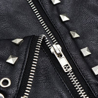 HKM-173459 Stylish PU Leather Dog Clothing for Autumn and Winter in Black - Sizes S, M, L, XL