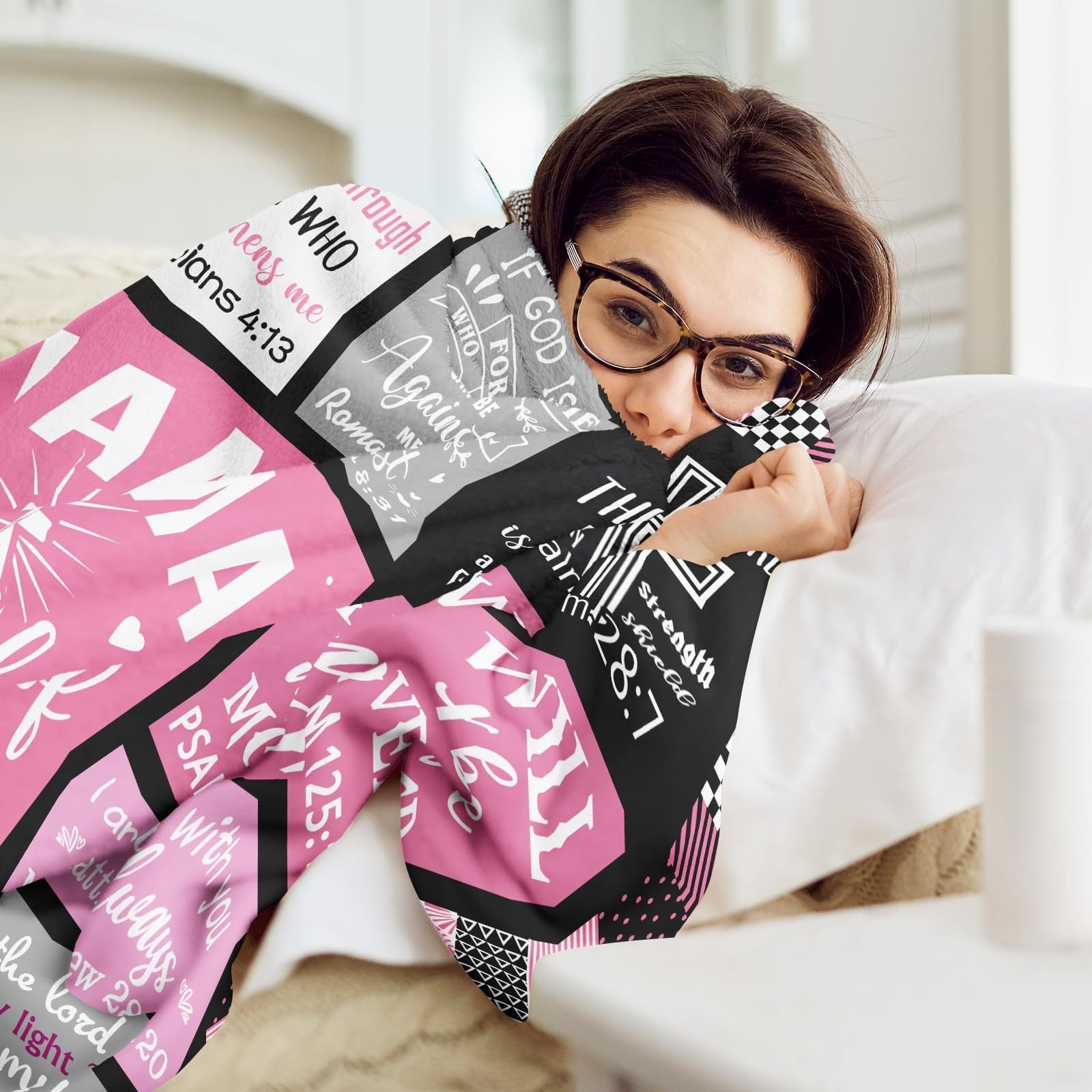 HKM-173523 Cozy Striped Polyester Fiber Blanket - Available in Multiple Sizes for All Seasons