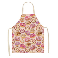 HKM-173523 Creative Ice Cream Printed Oil and Stain Proof Apron - Modern Linen Design