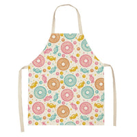 HKM-173523 Creative Ice Cream Printed Oil and Stain Proof Apron - Modern Linen Design