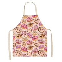 HKM-173523 Creative Ice Cream Printed Oil and Stain Proof Apron - Modern Linen Design
