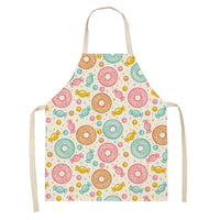 HKM-173523 Creative Ice Cream Printed Oil and Stain Proof Apron - Modern Linen Design