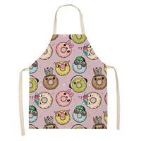 HKM-173523 Creative Ice Cream Printed Oil and Stain Proof Apron - Modern Linen Design